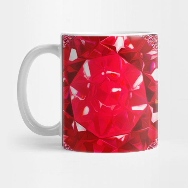 Garnet Birthstone  Design for January by colorsandpatterns